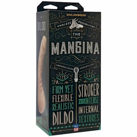 Мастурбатор с фаллоимитатором The Mangina - 24 см. 