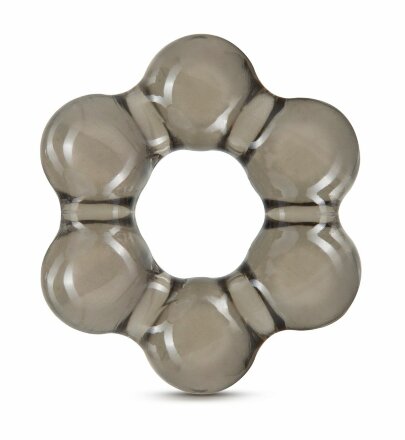 Дымчатое эрекционное кольцо Stay Hard Thick Bead Cock Ring 