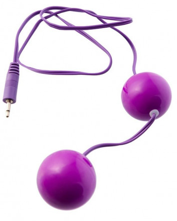 Фиолетовые вагинальные шарики с вибрацией 
