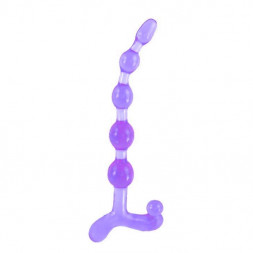 Фиолетовый анальный стимулятор - 22 см.
