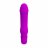 Фиолетовый мини-вибратор Justin -13,5 см. 