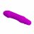 Фиолетовый мини-вибратор Justin -13,5 см. 