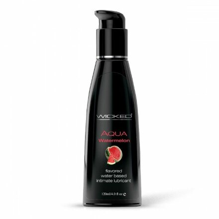 Лубрикант с ароматом арбуза WICKED AQUA Watermelon - 120 мл. 