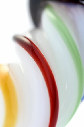Коническая стеклянная анальная втулка Sexus Glass - 16 см. 