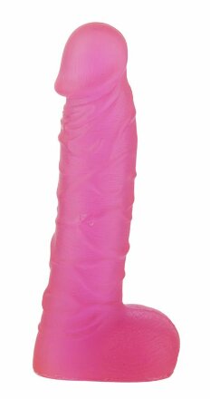 Розовый фаллоимитатор XSKIN 7 PVC DONG TRANSPARENT PINK - 18 см. 