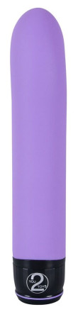 Фиолетовый вибратор G-точки Smile Genius - 20 см. 