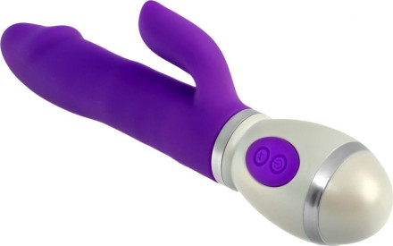 Фиолетовый вибратор-кролик Miss Jessy - 18,5 см. 