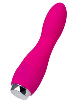 Розовый вибратор L&#039;EROINA - 15,5 см. 
