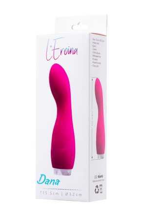 Розовый вибратор L&#039;EROINA - 15,5 см. 