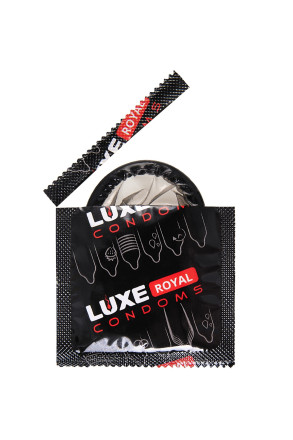 Черные презервативы LUXE Royal Black Collection - 3 шт. 