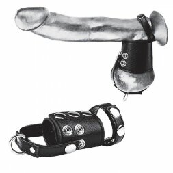 Кольцо на член и мошонку Cock Ring With 2&quot; Ball Stretcher And Optional Weight Ring