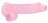 Розовый фаллоимитатор Realrock Crystal Clear 6 inch - 17 см. 