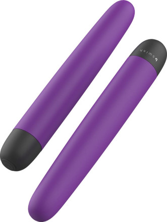 Фиолетовый классический вибратор Bgood Classic - 18 см. 