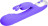 Фиолетовый вибратор-кролик Mrs. Melody - 20 см. 
