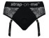 Черные трусики для насадок Diva Lingerie Harness - size L
