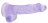 Фиолетовый фаллоимитатор Realrock Crystal Clear 6 inch - 17 см. 