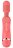 Розовый универсальный массажер Silicone Massage Wand - 20 см. 