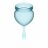 Набор голубых менструальных чаш Feel good Menstrual Cup 