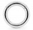 Серебристое среднее эрекционное кольцо на магнитах  
