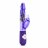 Фиолетовый вибратор с клиторальной стимуляцией Luxe Rabbit 2 - 26 см. 