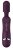 Фиолетовый универсальный массажер Silicone Massage Wand - 20 см. 