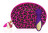 Фиолетовый вибратор Lovely Leopard - 12 см. 