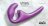Фиолетовый безремневой страпон Seduction - 20,5 см. 