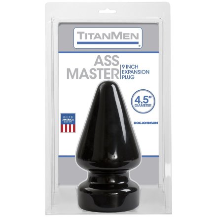 Огромный плуг Titanmen Tools Butt Plug 4.5&quot; Diameter Ass Master - 23,1 см.