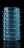 Голубая силиконовая насадка на член с мягкими усиками - 4,5 см. 