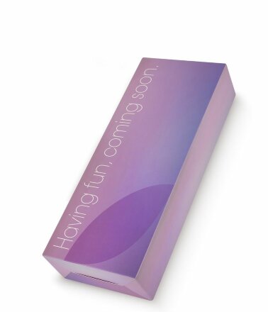 Фиолетовый клиторальный стимулятор Snello с функцией вибратора - 19,6 см. 