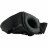 Чёрный полый страпон с вибрацией Unisex Vibrating Hollow Strap-On - 14 см. 