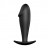 Чёрный анальный фаллос-пробка из силикона - 10 см. 