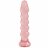 Анальная елочка из розового геля Crystal Jellies Anal Plug Bumps - 15,2 см. 