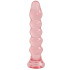Анальная елочка из розового геля Crystal Jellies Anal Plug Bumps - 15,2 см.