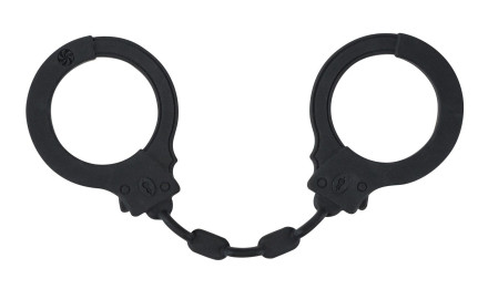 Черные силиконовые наручники Suppression 