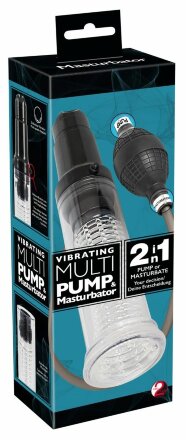 Вакуумная помпа-мастурбатор Vibrating Multi Pump &amp; Masturbator 