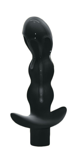 Чёрный анальный вибромассажёр Naughty - 14,5 см. — 