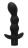 Чёрный анальный вибромассажёр Naughty - 14,5 см. 