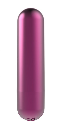 Малиновая перезаряжаемая вибропуля Clio - 7,6 см. 