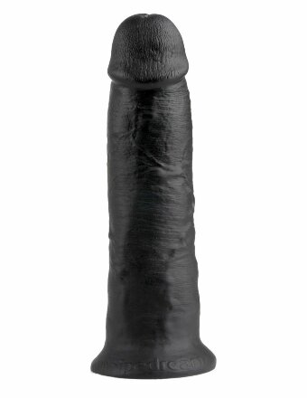 Чёрный фаллос-гигант 10&quot; Cock - 25,4 см.
