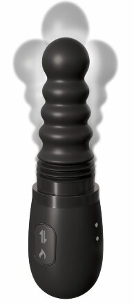 Черный анальный вибратор Gyrating Ass Thruster 