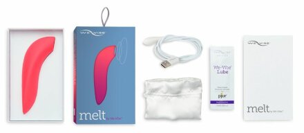 Розовый вакуум-волновой стимулятор клитора We-Vibe Melt 