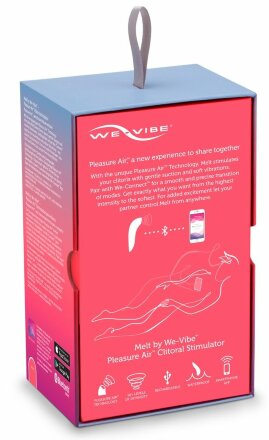 Розовый вакуум-волновой стимулятор клитора We-Vibe Melt 