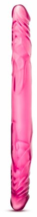 Розовый двусторонний фаллоимитатор 14 Double Dildo - 35,5 см. 