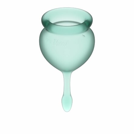 Набор темно-зеленых менструальных чаш Feel good Menstrual Cup 