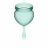 Набор темно-зеленых менструальных чаш Feel good Menstrual Cup 