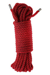 Красная веревка DELUXE BONDAGE ROPE - 10 м.
