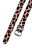 Черный кляп-шар на леопардовых ремешках Anonymo 