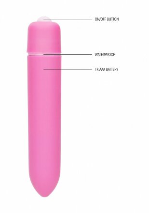 Розовая вибропуля Speed Bullet - 9,3 см. 