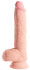 Телесный фаллоимитатор на присоске 10" Triple Density Fat Cock with Balls - 27,9 см.